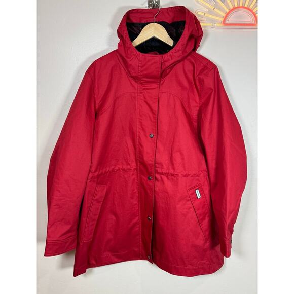 HUNTER Women's Red Adela Classic Waterproof Rain Jacket Plus Size XXL - Picture 3 of 14